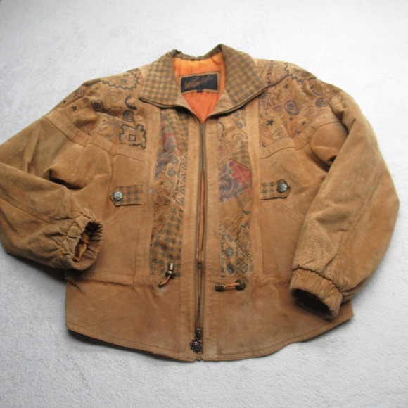 Winlit Jackets & Blazers - Winlit Genuine Leather Jacket Women Medium Brown Western NEEDS ZIPPER REPAIR VTG